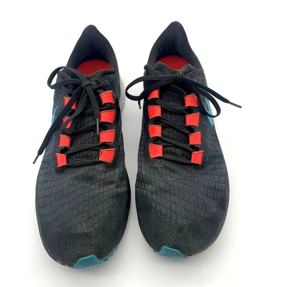 Nike Zoom‎ Pegasus 37 Mens Black Blue Red Mesh Running Shoes Sneaker BQ9646-011